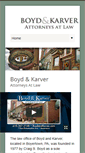 Mobile Screenshot of boydandkarver.com